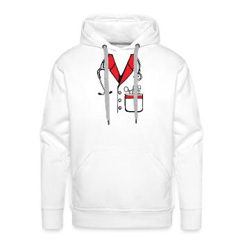 Doctor Stethoscope - Men's Premium Hoodie - white - Front - Liam (192cm)