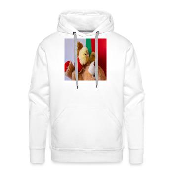Small chicks with bear - Men's Premium Hoodie - white - Front - Liam (192cm)