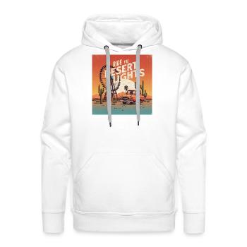 Ride the desert lights - desert carnival - Men's Premium Hoodie - white - Front - Liam (192cm)