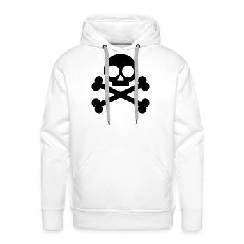 die - Men's Premium Hoodie - white - Front - Liam (192cm)