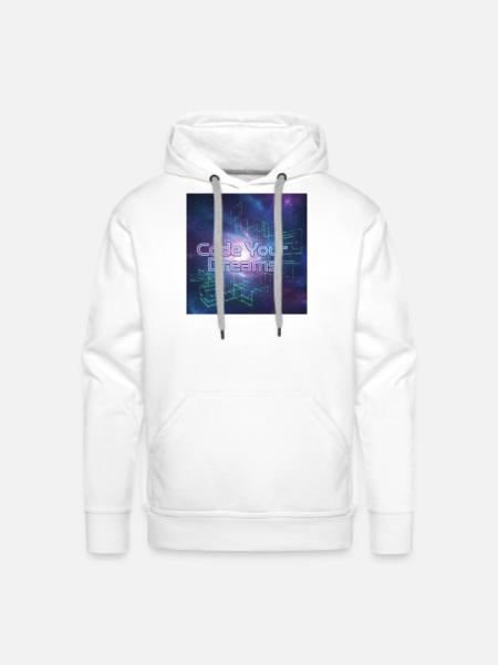Code Your Dreams - Men's Premium Hoodie - white