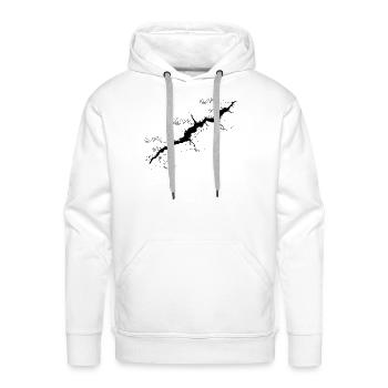 AwaitingDesign - Men's Premium Hoodie - white - Front - Liam (192cm)
