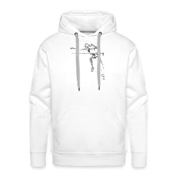 High Jump - Men's Premium Hoodie - white - Front - Liam (192cm)
