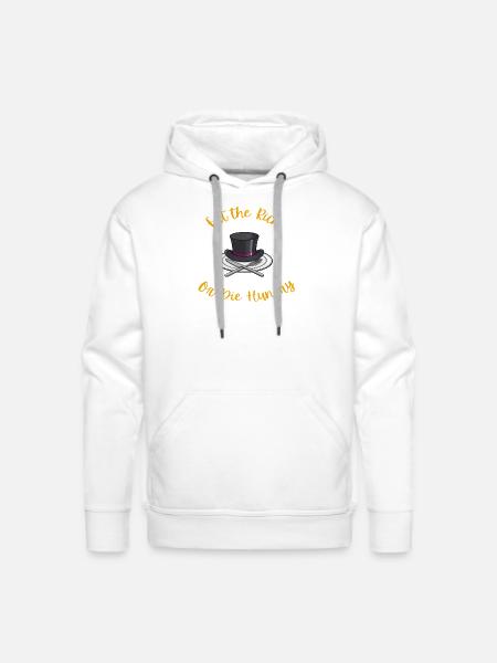 Eat the rich - Men's Premium Hoodie - white