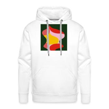 abstract - Men's Premium Hoodie - white - Front - Liam (192cm)