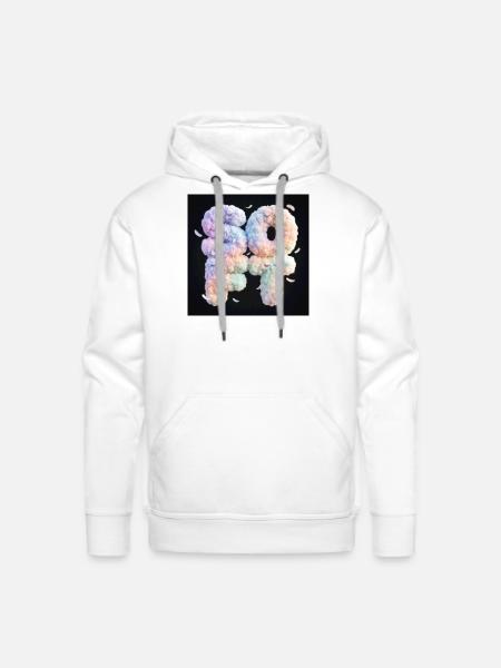 Pastel Cloud 42 Duo - Men's Premium Hoodie - white