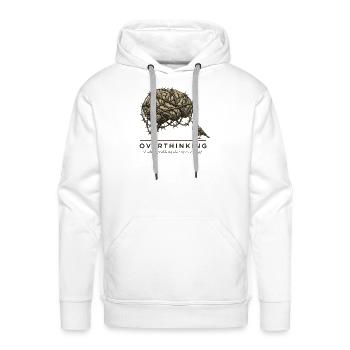 OverthinkinG Brain Barbed Wire - Men's Premium Hoodie - white - Front - Liam (192cm)