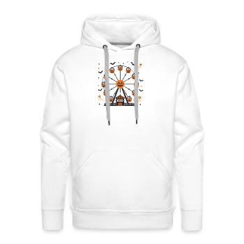 Pumpkin Ferris Wheel Halloween Parade - Men's Premium Hoodie - white - Front - Liam (192cm)