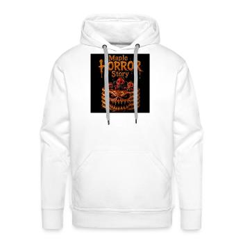 Maple Horror Story — Horror Pancake Monster Art - Men's Premium Hoodie - white - Front - Liam (192cm)