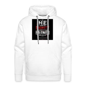 Red chili desin - Men's Premium Hoodie - white - Front - Liam (192cm)