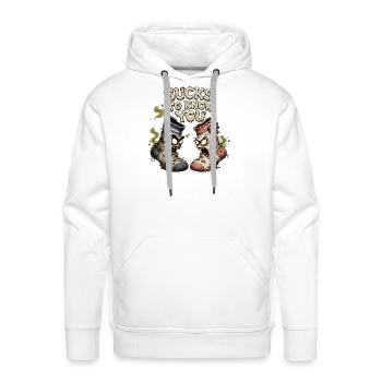 Sucks to Know You - Funny Dirty Socks Humor Shirt - Men's Premium Hoodie - white - Front - Liam (192cm)