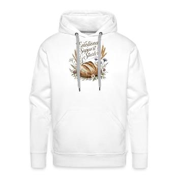 Emotional Sourdough Starter - Men's Premium Hoodie - white - Front - Liam (192cm)
