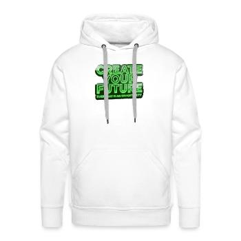 Create Your Future - Men's Premium Hoodie - white - Front - Liam (192cm)