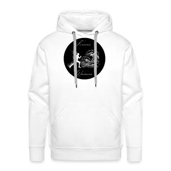 Forever Warrior Wave Runner - Men's Premium Hoodie - white - Front - Liam (192cm)