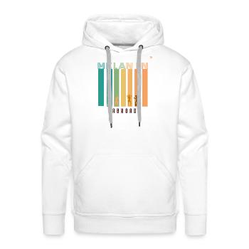 Melanin Abroad - Best gift idea - Men's Premium Hoodie - white - Front - Liam (192cm)