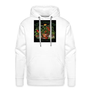Grow Your Own Garden Vegetable T-Shirt - Men's Premium Hoodie - white - Front - Liam (192cm)