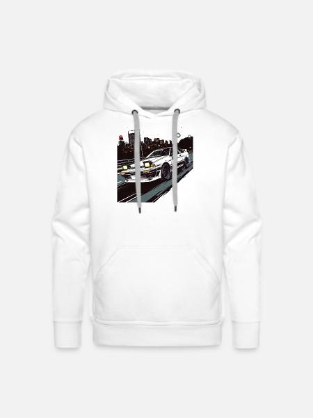 Toyota AE86 - Men's Premium Hoodie - white