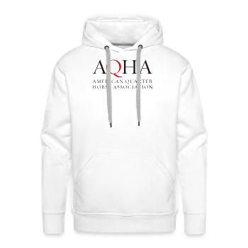 American Quarter Horse Association - Men's Premium Hoodie - white - Front - Liam (192cm)