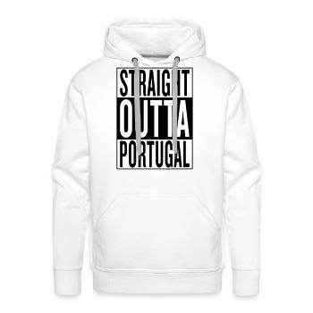 Portugal - Men's Premium Hoodie - white - Front - Liam (192cm)