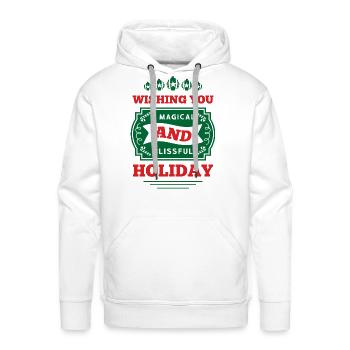 Magical and Blissful Holiday - Men's Premium Hoodie - white - Front - Liam (192cm)