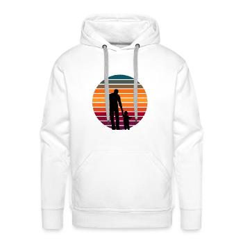 Father and Toddler - Men's Premium Hoodie - white - Front - Liam (192cm)