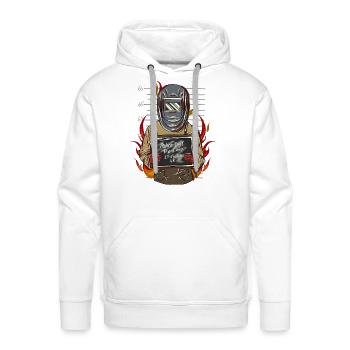 Welder Prisoner - Men's Premium Hoodie - white - Front - Liam (192cm)