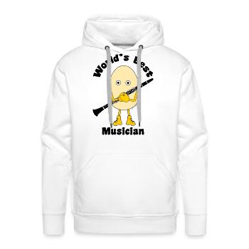 World s Best Clarinet Musician - Men's Premium Hoodie - white - Front - Liam (192cm)