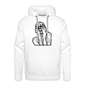 Ghostface Phone Call - Men's Premium Hoodie - white - Front - Liam (192cm)