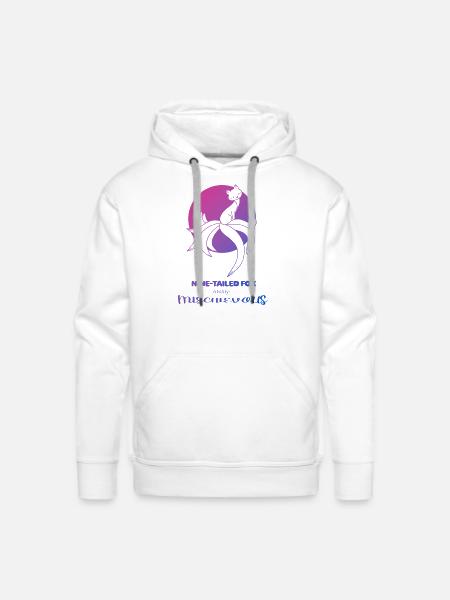 Nine-Tailed Fox - Men's Premium Hoodie - white
