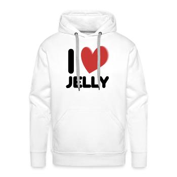 I Love Jelly - Men's Premium Hoodie - white - Front - Liam (192cm)