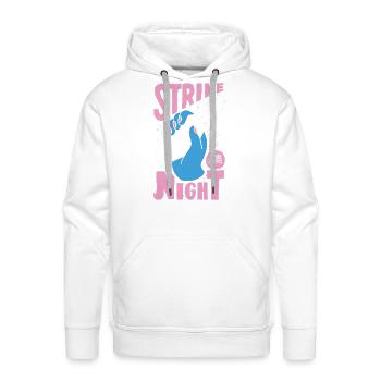 Strike Night Sweet - Men's Premium Hoodie - white - Front - Liam (192cm)