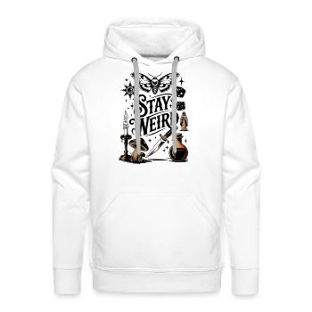 Stay Weird - Mystical & Unique Design - Men's Premium Hoodie - white - Front - Liam (192cm)