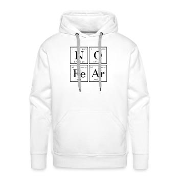 No Fear Periodic Table - Men's Premium Hoodie - white - Front - Liam (192cm)