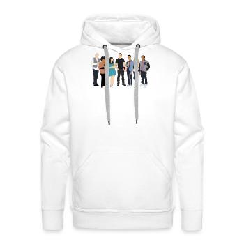 The Study Group - Men's Premium Hoodie - white - Front - Liam (192cm)
