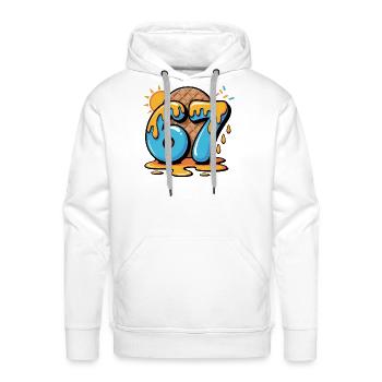 Melting 67 Summer Scoop - Men's Premium Hoodie - white - Front - Liam (192cm)