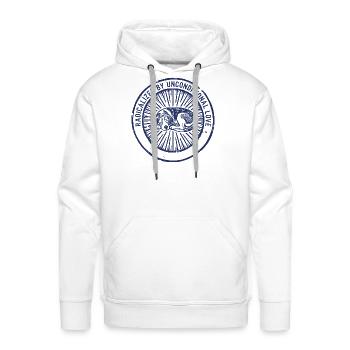 Unconditional Love Sleeping Dog - Men's Premium Hoodie - white - Front - Liam (192cm)