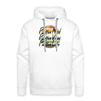 Be Positive - Men's Premium Hoodie - white - Front - Liam (192cm)
