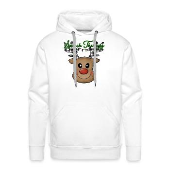 Speech Therapist Reindeer - Men's Premium Hoodie - white - Front - Liam (192cm)