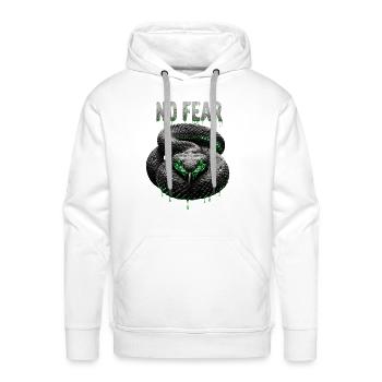 Fearless Venom Snake  - Men's Premium Hoodie - white - Front - Liam (192cm)