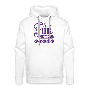 Fur Mama - Men's Premium Hoodie - white - Front - Liam (192cm)