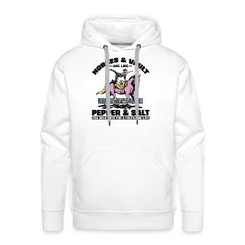 Equestrian Horse Vaulting Girl Horse - Men's Premium Hoodie - white - Front - Liam (192cm)