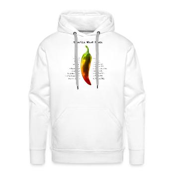 Scoville heat scale - Men's Premium Hoodie - white - Front - Liam (192cm)