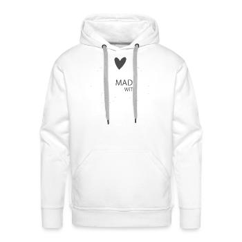 make with love - Men's Premium Hoodie - white - Front - Liam (192cm)