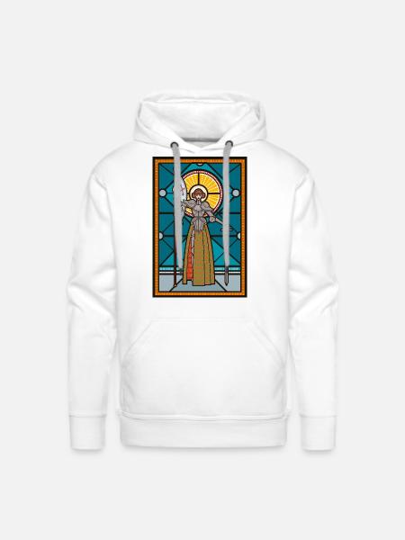 joan of arc - Men's Premium Hoodie - white