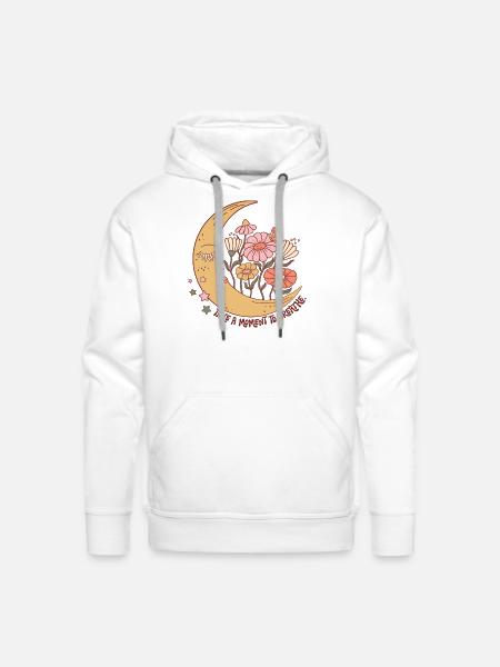 Take a moment to breathe - Men's Premium Hoodie - white