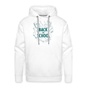 Back to School - Men's Premium Hoodie - white - Front - Liam (192cm)