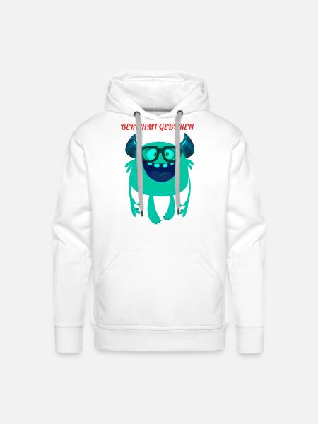 BORN FAMOUS - Men's Premium Hoodie - white