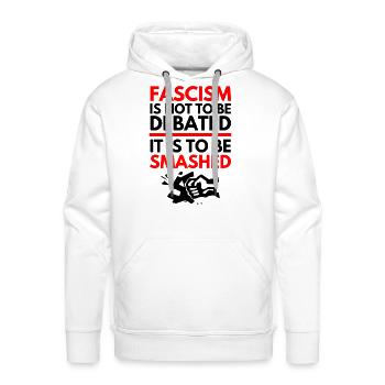 fascism school kids - Men's Premium Hoodie - white - Front - Liam (192cm)