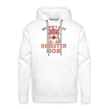 World s Best Hamster Mom - Men's Premium Hoodie - white - Front - Liam (192cm)