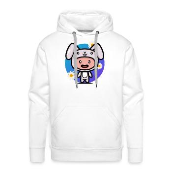 Kid In Rabbit Suit - Men's Premium Hoodie - white - Front - Liam (192cm)